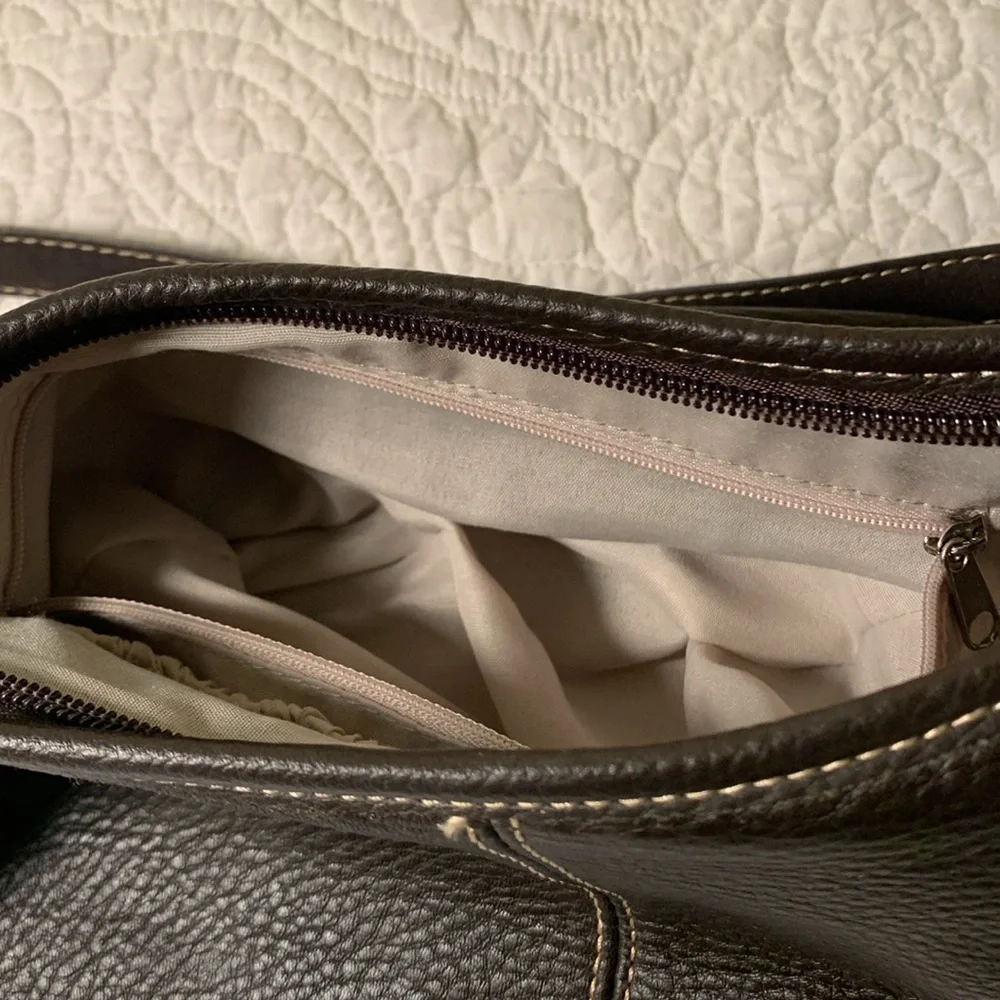 The SAK Brown Leather Shoulder Bag Perfect Condition Adjustable Shoulder Strap